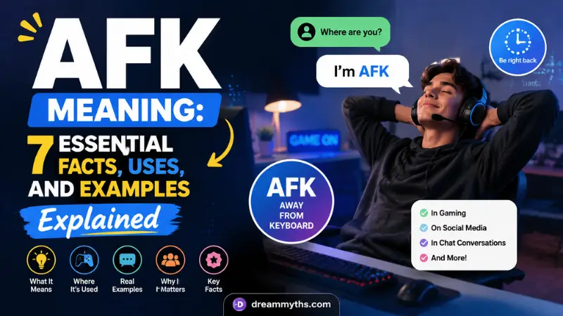 AFK meaning explained with essential facts, uses, and examples for understanding the texting and gaming slang term