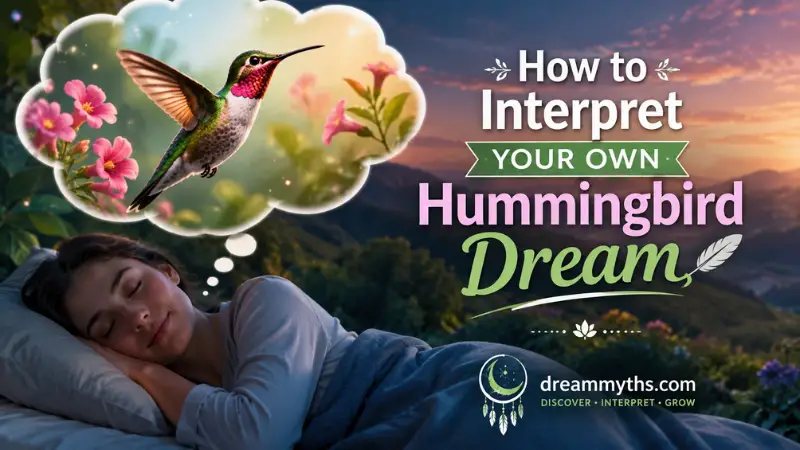 How to interpret your own hummingbird dream with a peaceful sleeper and glowing hummingbird
