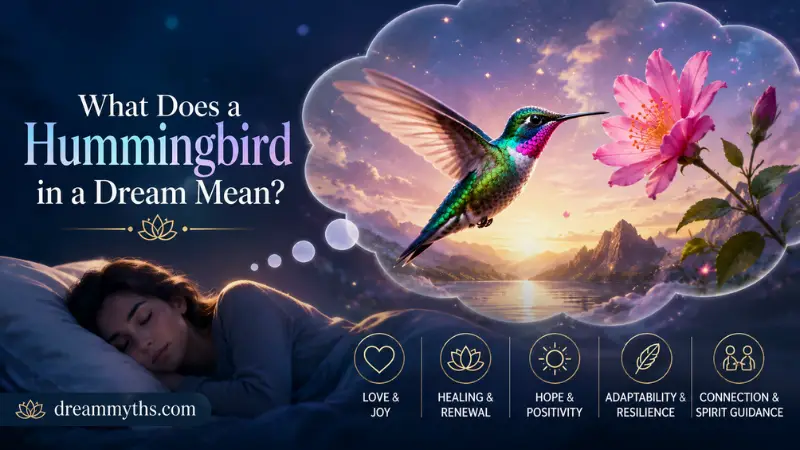 What Does a Hummingbird in a Dream Mean? Dream scene with a colorful hummingbird