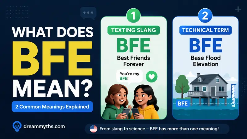 What does BFE mean explained with texting slang and Base Flood Elevation examples