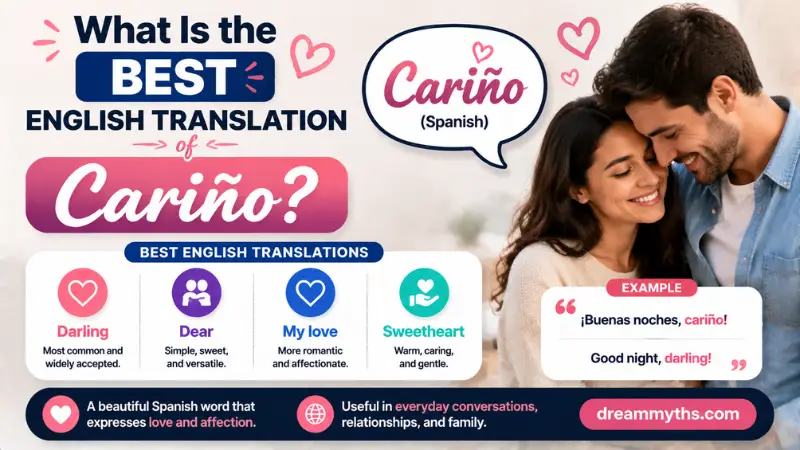 Best English translation of cariño explained with meanings like darling, dear, my love, and sweetheart