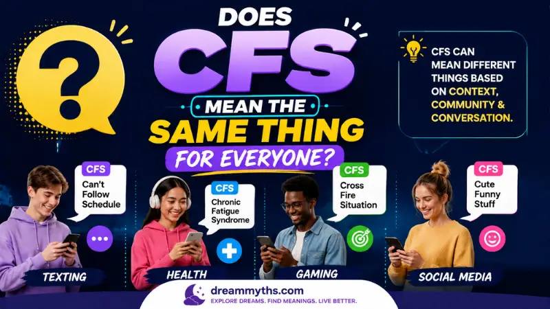 Does CFS mean the same thing for everyone explained through different text, health, gaming, and social contexts cfs meaning in text