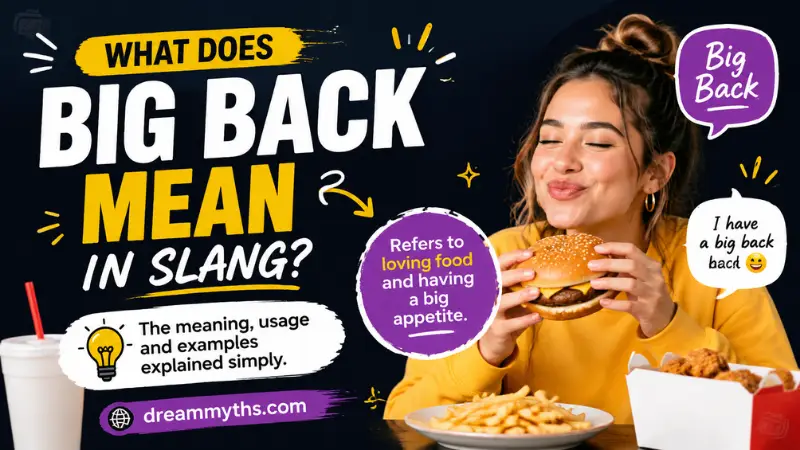 What Does Big Back Mean in Slang explained with a modern social media style graphic about slang usage and meaning