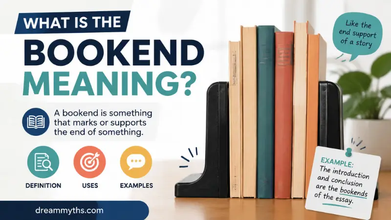 Bookend meaning explained with definition, examples, and everyday English usage